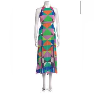 Mara Hoffman Printed Long Halter Dress
